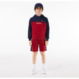 Lacoste Logo Shorts Infants Ora/Bleu Marine 2 ans Male