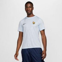 Nike France Academy Pro Away Pre Match Shirt 2024 Adults Bleu L Male
