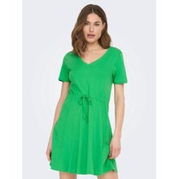 Only V Neck Dress Womens Kelly Green 10 (S) Female