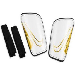 Nike Mercurial Hardshell Shin Guards Adults Blanc/Noir/Or Moyen Unisex
