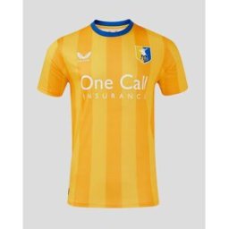Castore Mansfield Town Home Shirt 2024 2025 Adults Jaune L Male