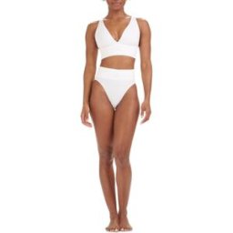 Adidas Sport Active Seamless Micro Stretch Long Line Plunge Bra Blanc 12 (M) Female