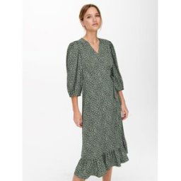 Only Olivia Wrapped Dress Womens Vert baume 8 (XS) Female
