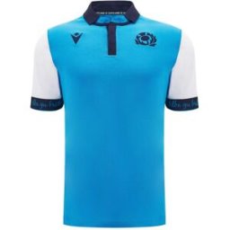 Macron Scotland Rugby Away Cotton Shirt 2024 Adults Blanc 2X Grand. Male
