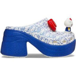 Crocs Hello Kitty Siren Clogs Adults Blanc 10 (45-46) Unisex