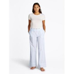 Tommy Hilfiger Poplin Pants (Ext. Size) Strp Swt Blu 10 (S) Female