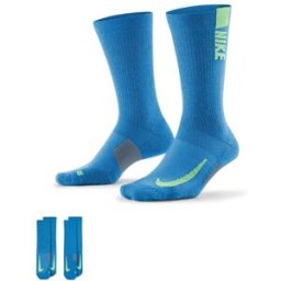 Nike Multiplier Crew Running Socks 2 Pack Unisex Adults Multi-couleur MED (5-8) Unisex