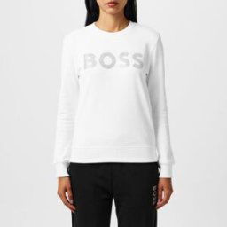 Boss Diamante Logo Sweatshirt Blanc 100 10 (M) Female