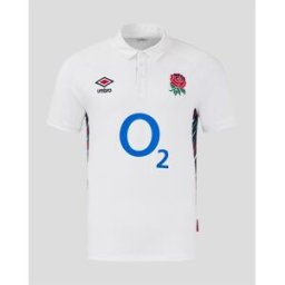 Umbro England Rugby Collar Home Shirt 2024 Adults Blanc 2X Grand. Male