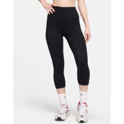 Nike One Cropped Tights Womens Noir 12 (M) Female