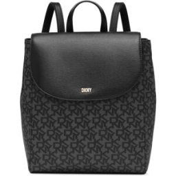 Dkny Bryant Park Sutton Leather Backpack Logo noir Taille unique Female