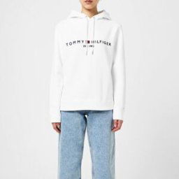 Tommy Hilfiger Essential Hilfiger Hoodie YBR BLANC 14 (L) Female