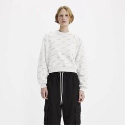 Levis Vintage Logo Crew Sweatshirt Blanc éclatant 12 (M) Female