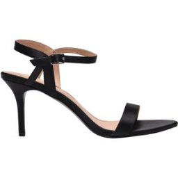 Linea Strap Mid Heeled Sandals Satin noir 7 (40) Female