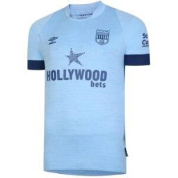 Umbro Brentford Away Shirt 2023 2024 Adults Bleu Moyen Male