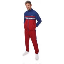 Lacoste Logo Stripe Tracksuit Capitaine/Ora 2XL Male
