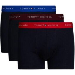 Tommy Hilfiger 3 Pack Signature Boxer Shorts Red/Blu/Bur 05K Moyen Male