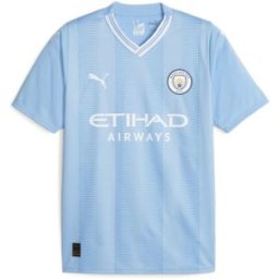 Puma Manchester City Home Shirt 2023 2024 Adults Bleu/Blanc 2XL Male
