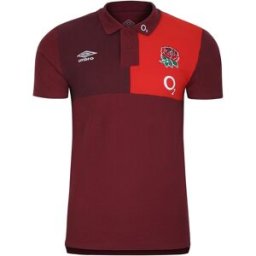Umbro England Rugby Cvc Polo Shirt 2023 Adults Rouge/Écarlate 4X Grand. Male