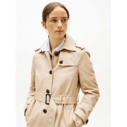 Tommy Hilfiger Heritage Trench Coat Beige 0F4 14 (L) Female
