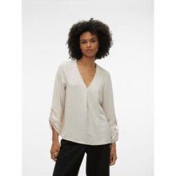 Vero Moda Classic Neck Blouse Pierre ponce 10 (S) Female