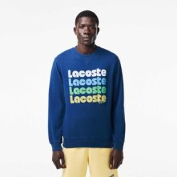 Lacoste Ombre Print Sweatshirt Marine HBM L Male