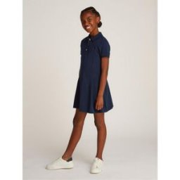 Tommy Hilfiger Polo Dress Ss Marine C1G 12Y Female