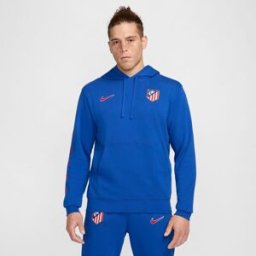 Nike Atlético Madrid Pull Over Hoodie 2024 2025 Adults Bleu S Male
