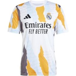 Adidas Real Madrid Pre Match Shirt 2024 2025 Adults Blanc/Bleu L Male