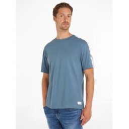 Tommy Hilfiger Short Sleeve T Logo Blue Coal DYM 2XL Male