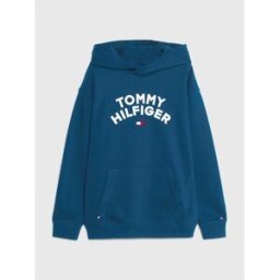 Tommy Hilfiger Flag Hoodie Indigo C3J 10Y Male