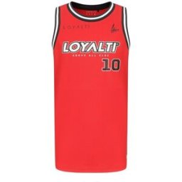 Loyalti Basketball Block Logo Vest Rouge/Noir Petit Male