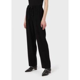 Giorgio Armani Emporio Armani Wide Leg Trousers Noir 14 (L) Female