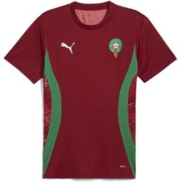 Puma Morocco Pre Match Shirt 2025 Adults Rouge/Vert 2XL Male