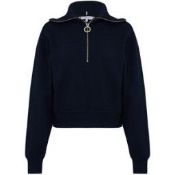 Tommy Hilfiger Zip Collar Sweatshirt SMU NAVY 12 (M) Female