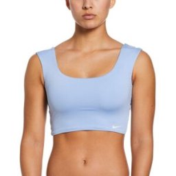 Nike Essentials Swim Crop Top Cobalt Bliss 16 (XL) Female