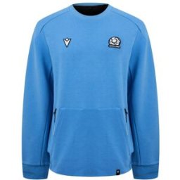Macron Scotland Rugby Union Training Sweatshirt 2024 Adults Marine 3X Grand. Male