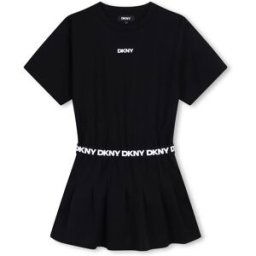 Dkny Logo Dress Juniors Noir 09B 10Y Female