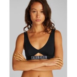 Calvin Klein Bralette Swim Top With Removable Pads Noir 14 (L) Female