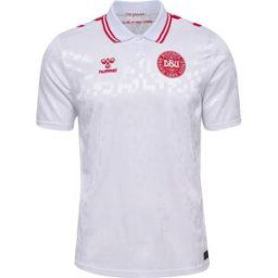 Hummel Denmark Away Shirt 2024 Adults Blanc Grand Male