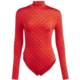 Adidas Originals Logo Bodysuit Womens Rouge 10 (S) Female