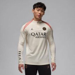 Nike Paris Saint Germain Strike Third Drill Top 2024 2025 Adults Beige S Male