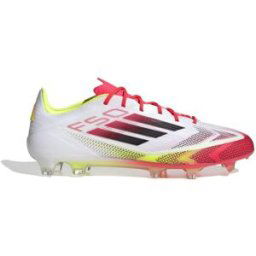 Adidas F50 Elite Adults Firm Ground Football Boots Blanc/Rouge 7.5 (41.3) Male