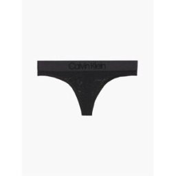 Calvin Klein Lace Thong Noir 14 (L) Female
