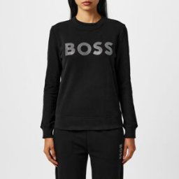 Boss Diamante Logo Sweatshirt Noir 001 10 (M) Female