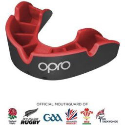 Opro Silver Mouth Guard Juniors Noir/Rouge Junior Unisex