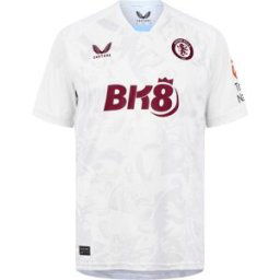 Castore Aston Villa Away Shirt 2023 2024 Adults Blanc Brillant L Male