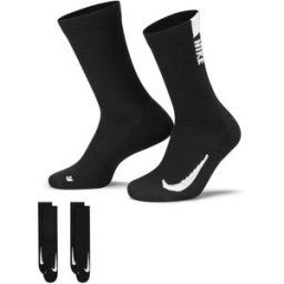 Nike Multiplier Crew Running Socks 2 Pack Unisex Adults Noir XL (11,5+) Unisex