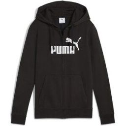 Puma No1 Logo Hoodie Ladies Noir/Blanc 12 (M) Female
