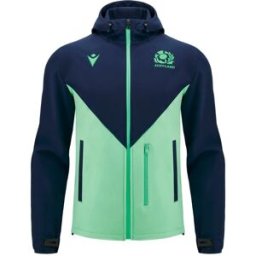 Macron Scotland Rugby Union Softshell Jacket 2024 Marine Moyen Male